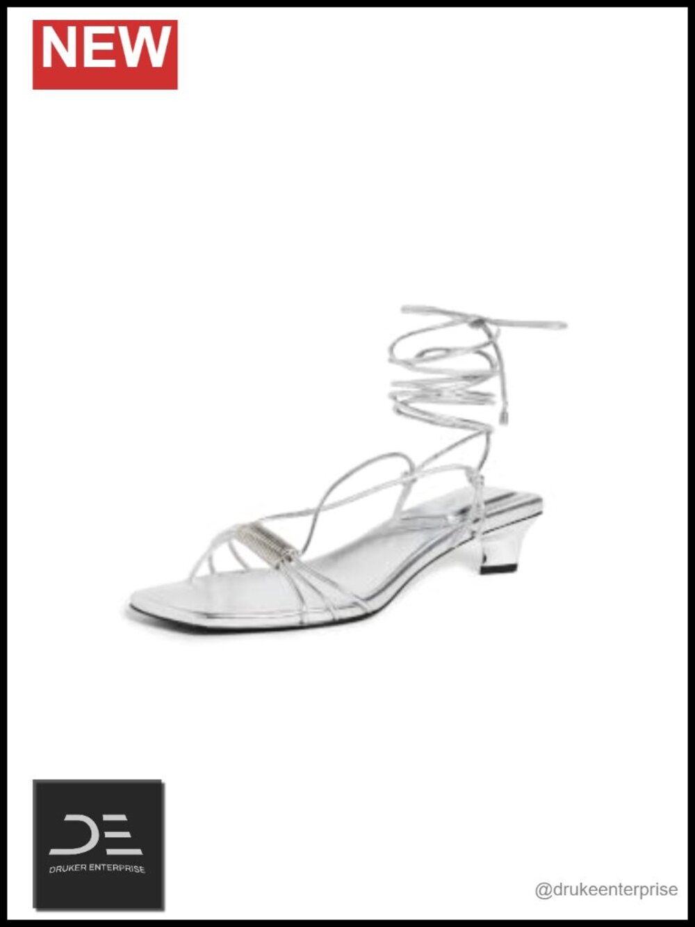 Strappy Kitten Heel Sandals with Ortholite Insole Ankle Strap